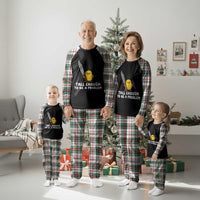 Tall Enough To Be A Problem Funny Duck with Giant Knife Plaid Pajama Set