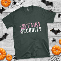 Halloween Dad Mom T Shirt Fairy Security Vintage Fairy Girl Mushroom Star - Wonder Print Shop