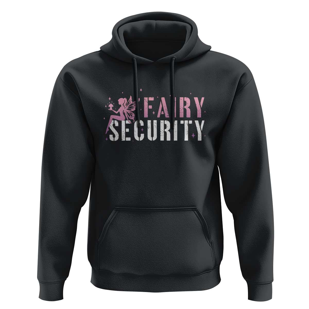 Halloween Dad Mom Hoodie Fairy Security Vintage Fairy Girl Mushroom Star
