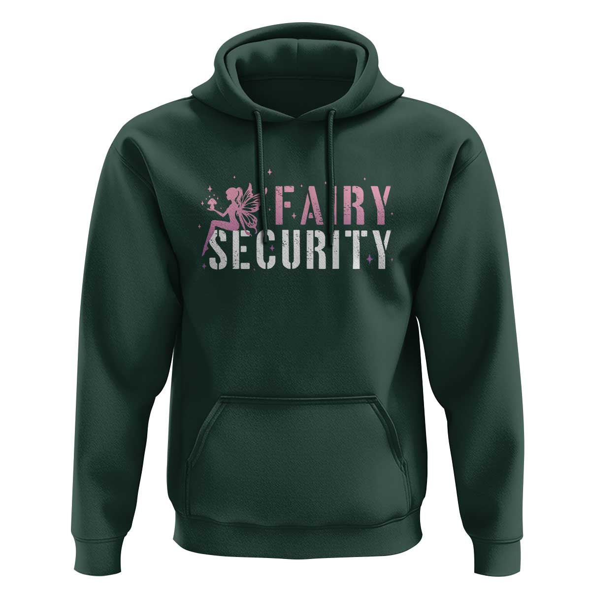 Halloween Dad Mom Hoodie Fairy Security Vintage Fairy Girl Mushroom Star