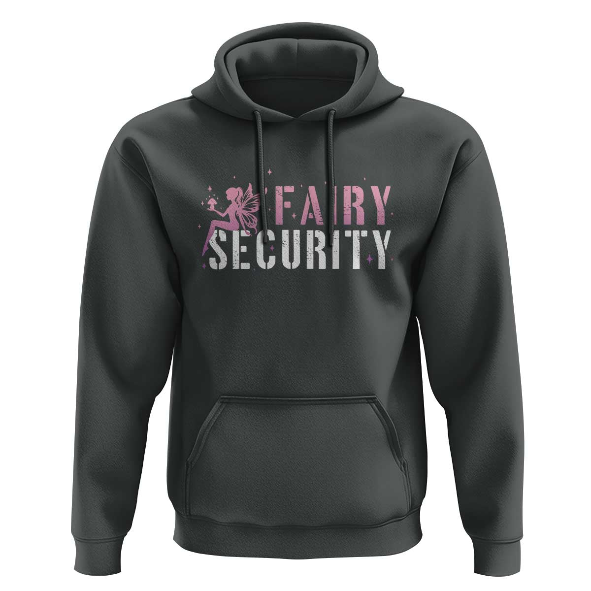 Halloween Dad Mom Hoodie Fairy Security Vintage Fairy Girl Mushroom Star