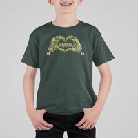 Funny Harris Halloween T Shirt For Kid Harris Heart Green Zombie Hand Election 2024 Costume - Wonder Print Shop