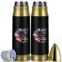 I Am Not Just Daddys Little Girl I Am A Veterans Daughter Bullet Tumbler American Flag - Wonder Print Shop