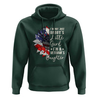 I Am Not Just Daddys Little Girl I Am A Veterans Daughter Hoodie American Flag - Wonder Print Shop