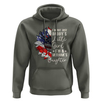 I Am Not Just Daddys Little Girl I Am A Veterans Daughter Hoodie American Flag - Wonder Print Shop