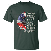 I Am Not Just Daddys Little Girl I Am A Veterans Daughter T Shirt American Flag - Wonder Print Shop