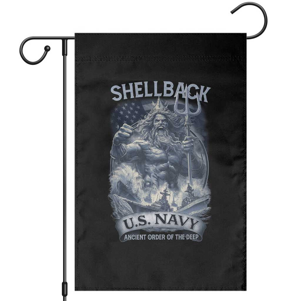 Navy Veteran Garden Flag King Neptune Shellback Ancient Order Of The Deep - Wonder Print Shop