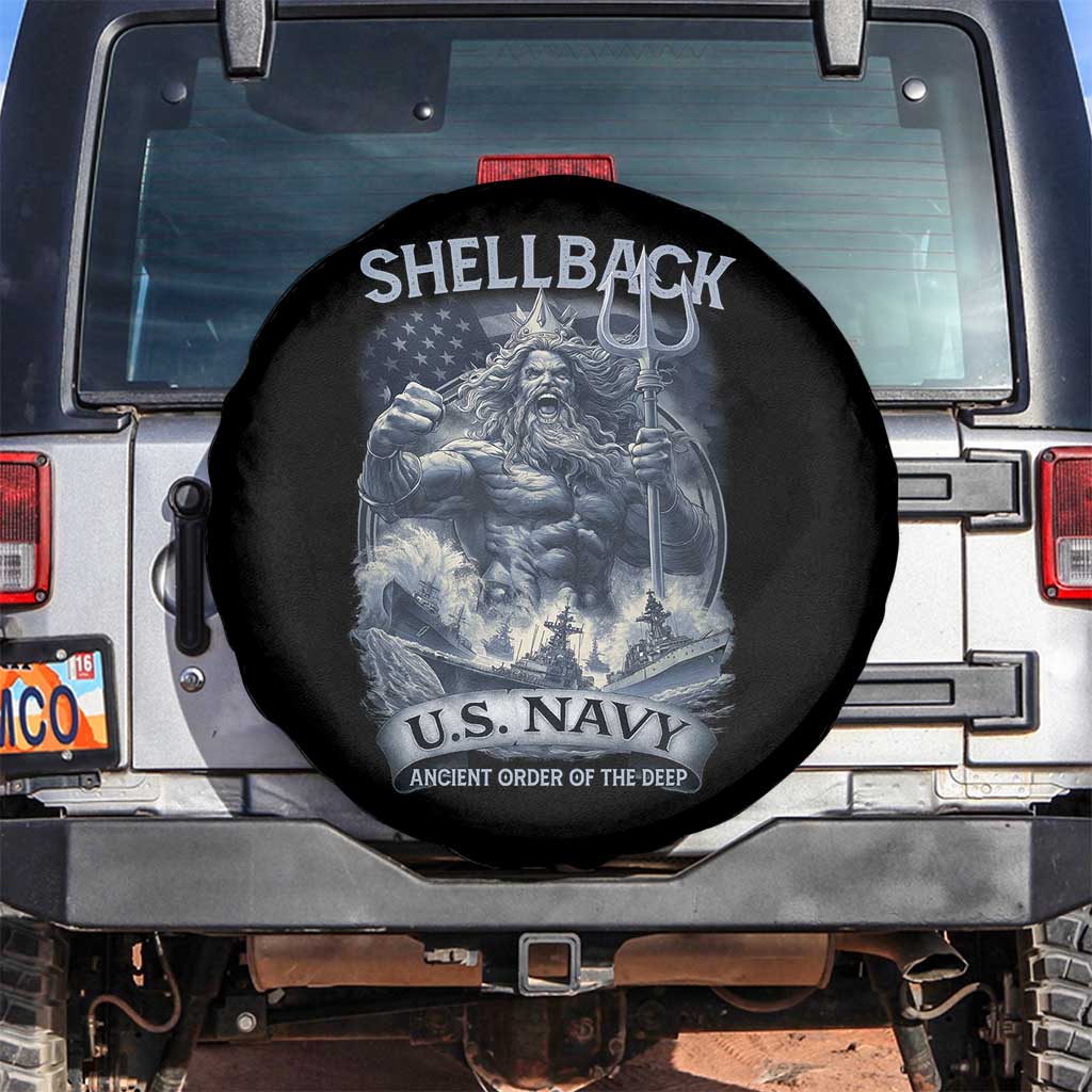Navy Veteran Spare Tire Cover King Neptune Shellback Ancient Order Of The Deep - Wonder Print Shop