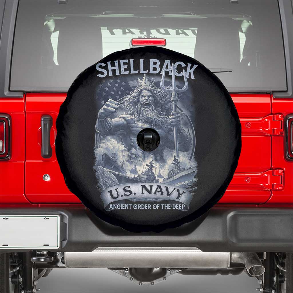 Navy Veteran Spare Tire Cover King Neptune Shellback Ancient Order Of The Deep - Wonder Print Shop