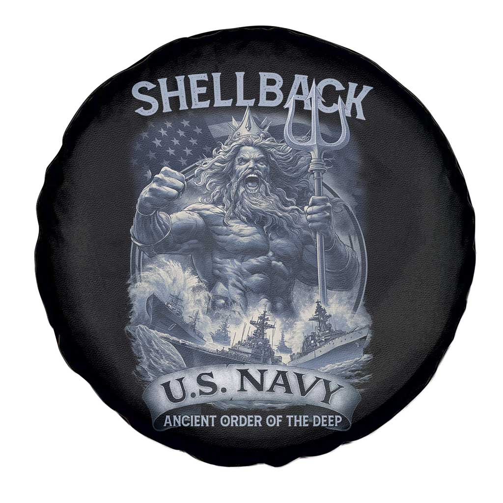 Navy Veteran Spare Tire Cover King Neptune Shellback Ancient Order Of The Deep - Wonder Print Shop