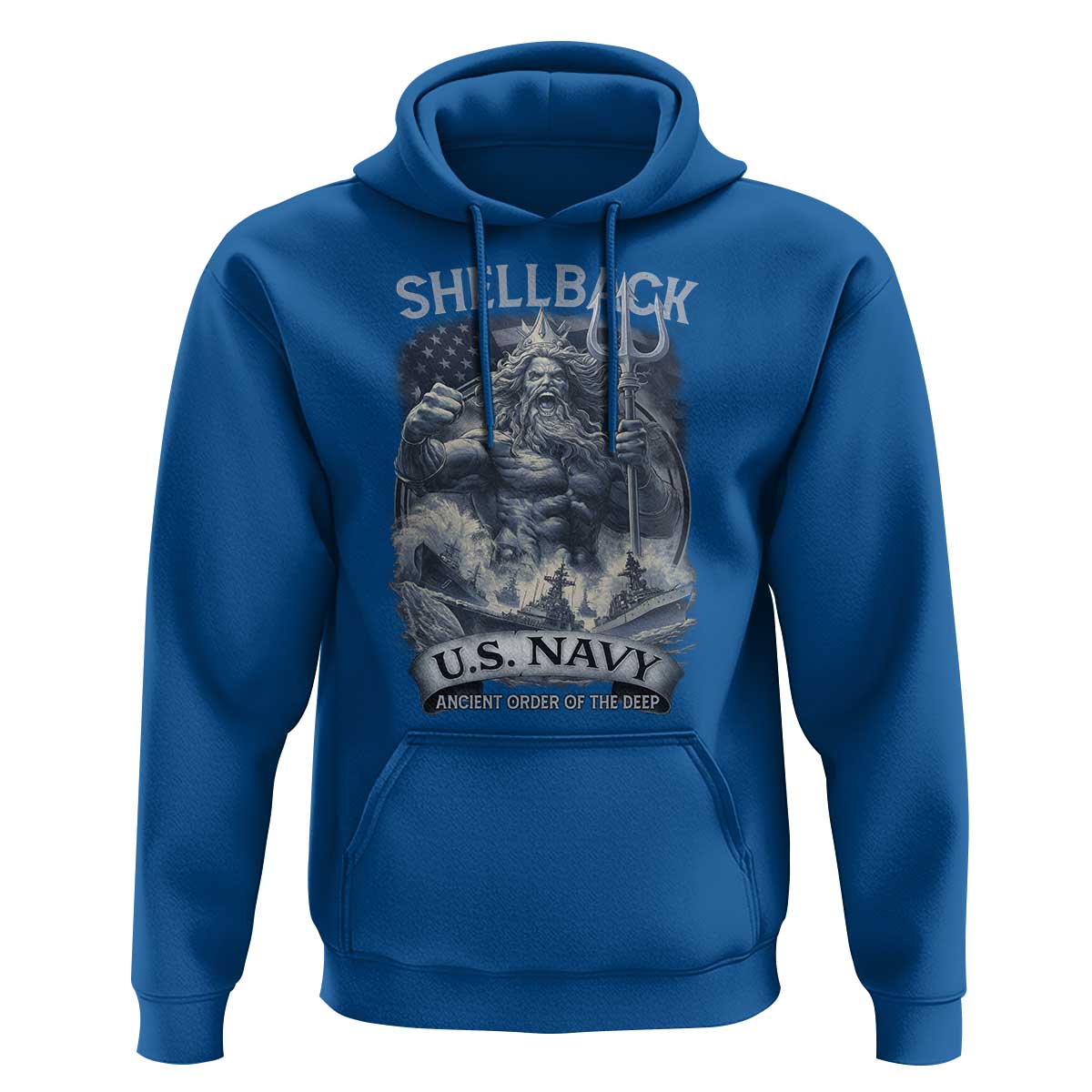 Navy Veteran Hoodie King Neptune Shellback Ancient Order Of The Deep - Wonder Print Shop