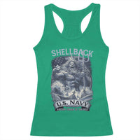 Navy Veteran Racerback Tank Top King Neptune Shellback Ancient Order Of The Deep - Wonder Print Shop