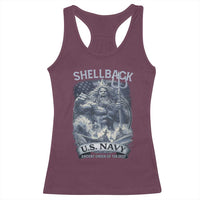 Navy Veteran Racerback Tank Top King Neptune Shellback Ancient Order Of The Deep - Wonder Print Shop