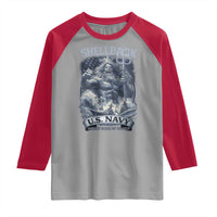 Navy Veteran Raglan Shirt King Neptune Shellback Ancient Order Of The Deep - Wonder Print Shop