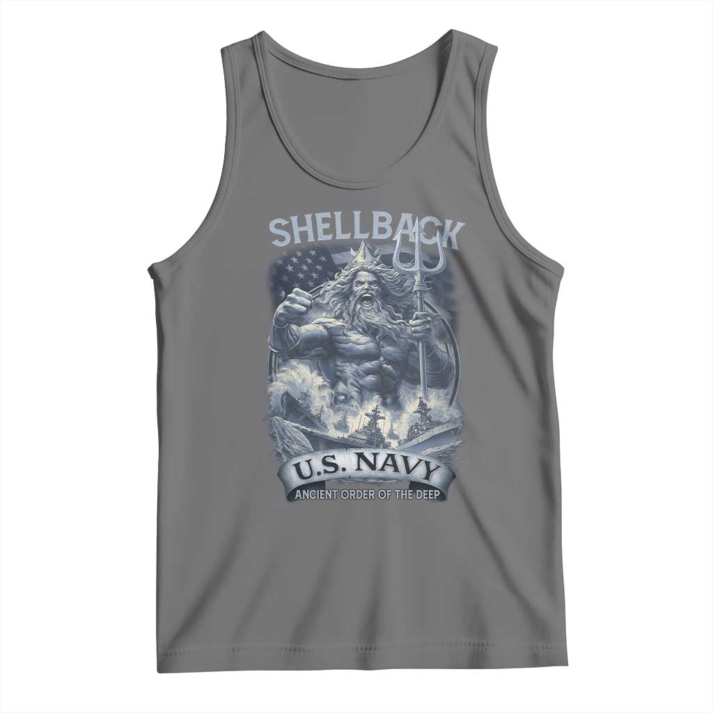 Navy Veteran Tank Top King Neptune Shellback Ancient Order Of The Deep - Wonder Print Shop