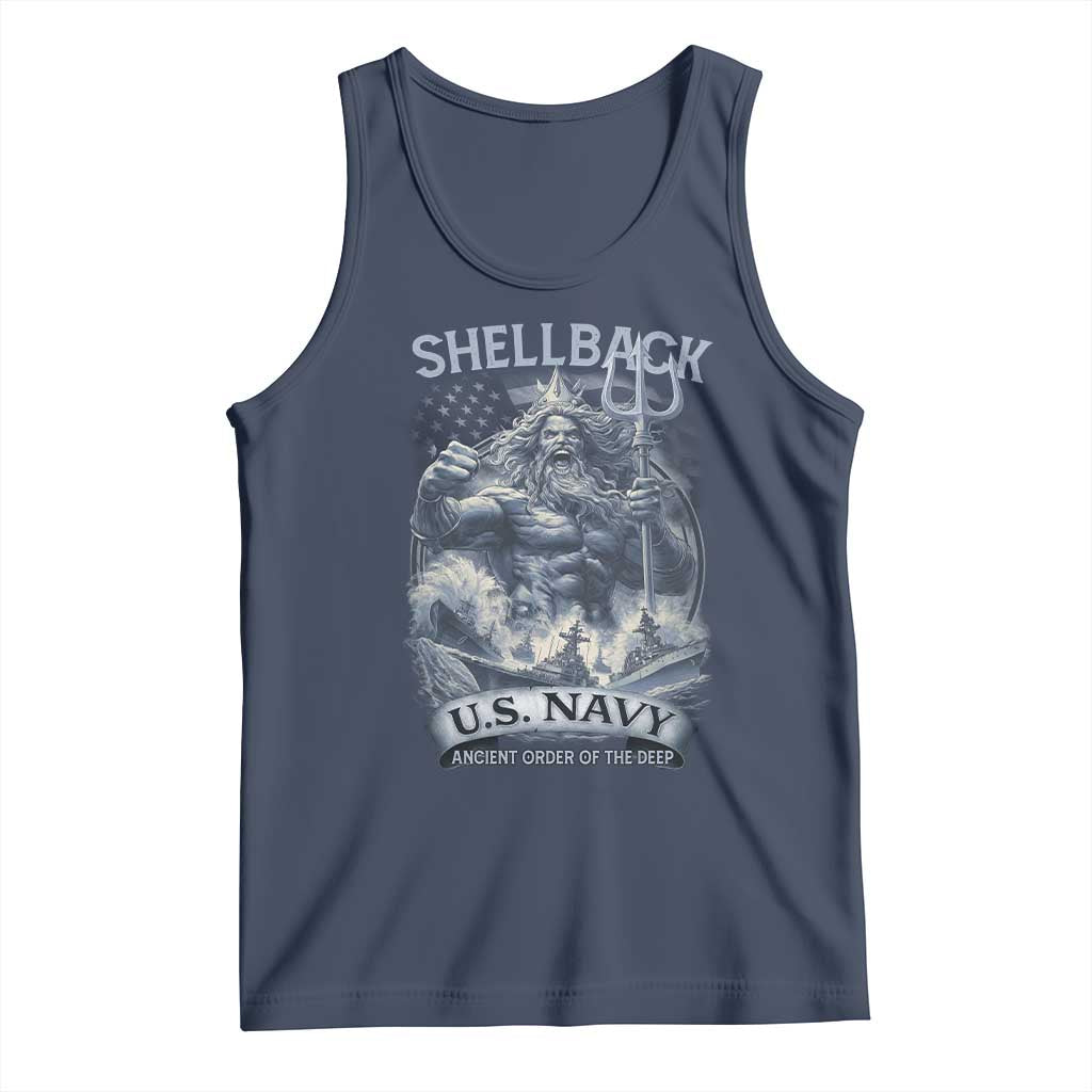 Navy Veteran Tank Top King Neptune Shellback Ancient Order Of The Deep - Wonder Print Shop