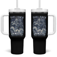 Navy Veteran Tumbler With Handle King Neptune Shellback Ancient Order Of The Deep - Wonder Print Shop