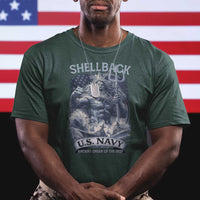 Navy Veteran T Shirt King Neptune Shellback Ancient Order Of The Deep - Wonder Print Shop