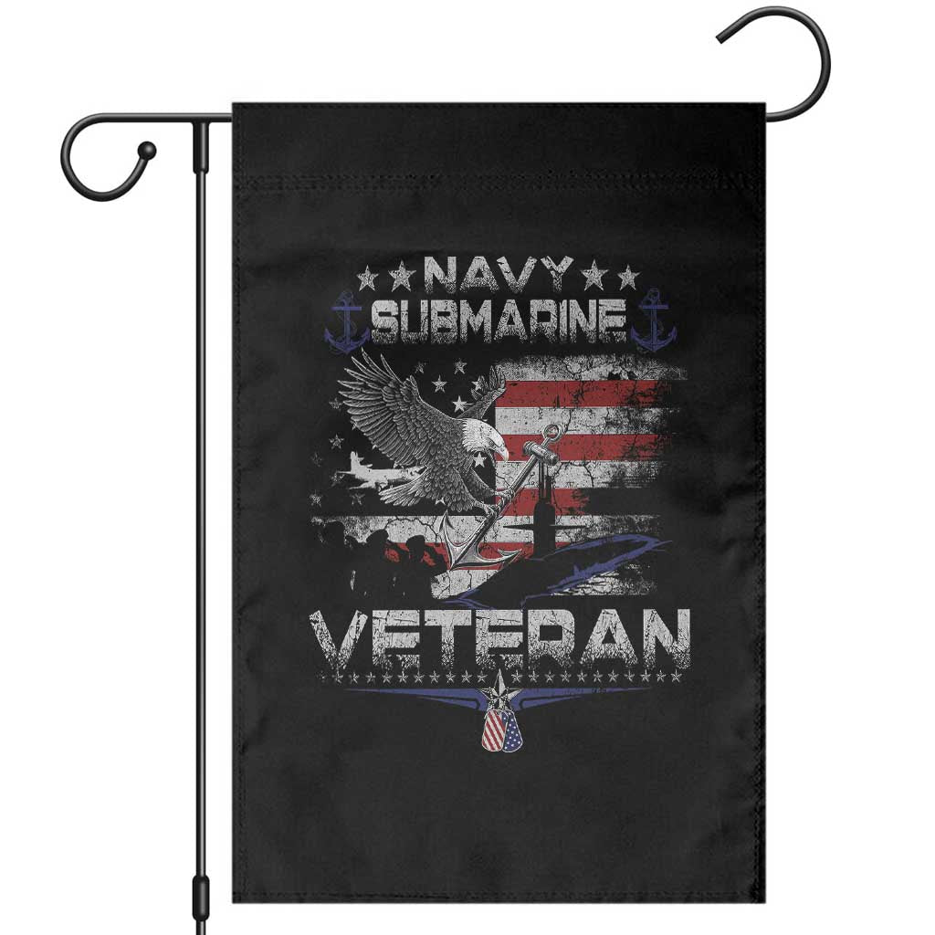 Navy Submarine Veteran Garden Flag Military Patriotic Vintage American Flag