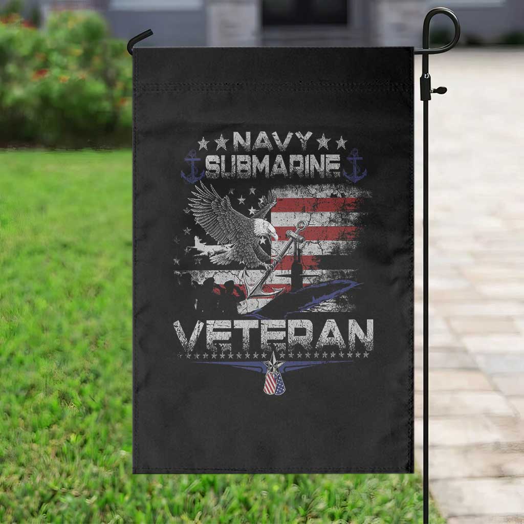 Navy Submarine Veteran Garden Flag Military Patriotic Vintage American Flag