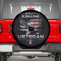Navy Submarine Veteran Spare Tire Cover Military Patriotic Vintage American Flag