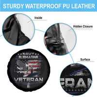 Navy Submarine Veteran Spare Tire Cover Military Patriotic Vintage American Flag