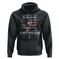 Navy Submarine Veteran Hoodie Military Patriotic Vintage American Flag