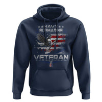 Navy Submarine Veteran Hoodie Military Patriotic Vintage American Flag