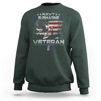 Navy Submarine Veteran Sweatshirt Military Patriotic Vintage American Flag