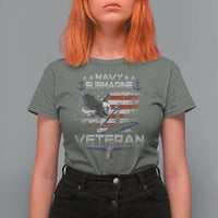 Navy Submarine Veteran T Shirt For Women Military Patriotic Vintage American Flag