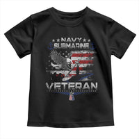 Navy Submarine Veteran Toddler T Shirt Military Patriotic Vintage American Flag