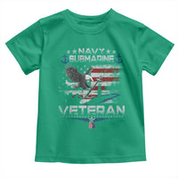Navy Submarine Veteran Toddler T Shirt Military Patriotic Vintage American Flag