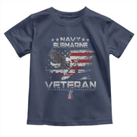 Navy Submarine Veteran Toddler T Shirt Military Patriotic Vintage American Flag