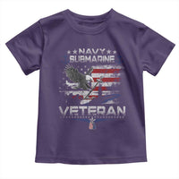 Navy Submarine Veteran Toddler T Shirt Military Patriotic Vintage American Flag