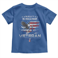 Navy Submarine Veteran Toddler T Shirt Military Patriotic Vintage American Flag