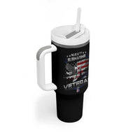 Navy Submarine Veteran Tumbler With Handle Military Patriotic Vintage American Flag