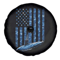 Patriotic Submarine Veteran Spare Tire Cover Submariner Vintage Camo American Flag - Wonder Print Shop