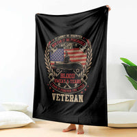 Submarine Veteran Throw Blanket It Cannot Be Inherited Nor Can It Be Purchased I Have Earned It - Wonder Print Shop