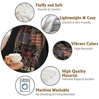 Submarine Veteran Throw Blanket It Cannot Be Inherited Nor Can It Be Purchased I Have Earned It - Wonder Print Shop