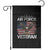 Air Force Veteran Garden Flag Bald Eagle Vintage American Flag - Wonder Print Shop