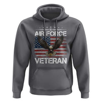 Air Force Veteran Hoodie Bald Eagle Vintage American Flag - Wonder Print Shop