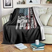 Combat Medic Soldier Throw Blanket Medical Military American Flag - Wonder Print Shop