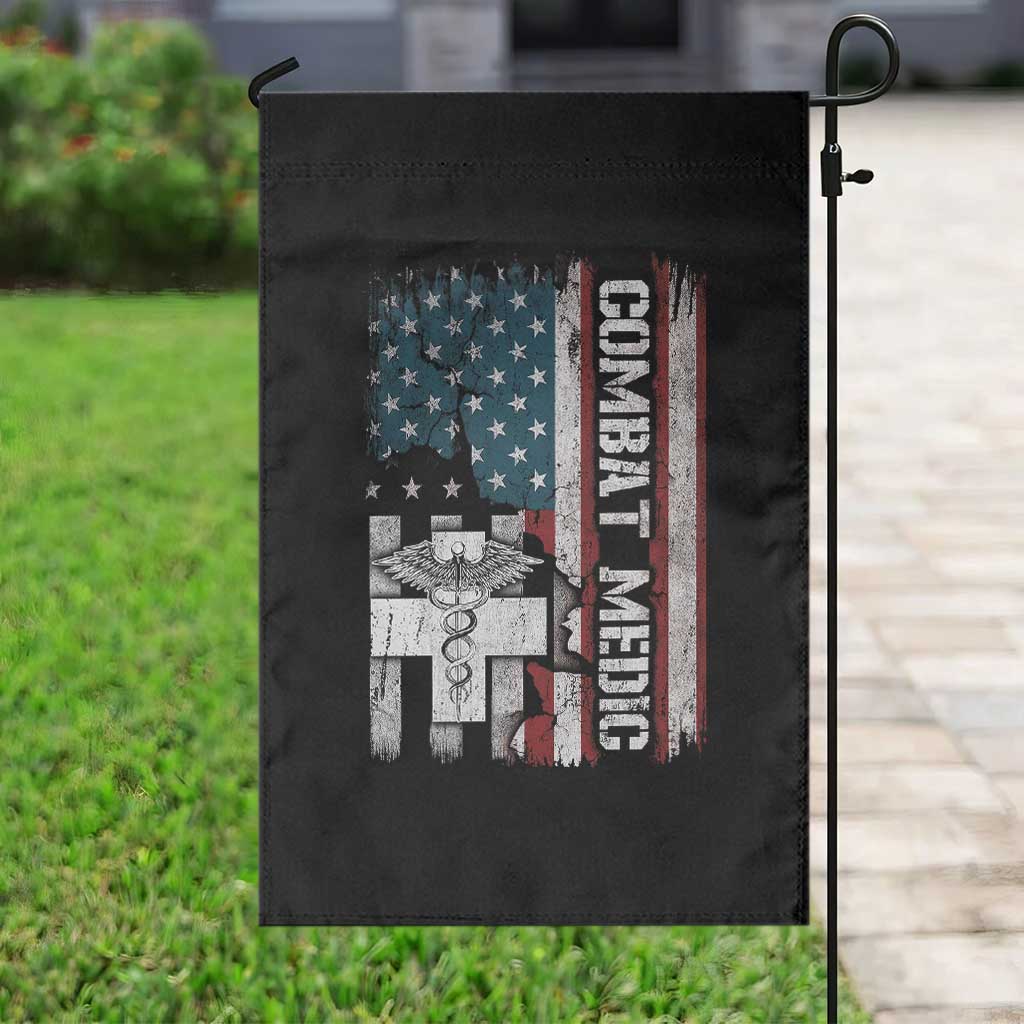 Combat Medic Soldier Garden Flag Medical Military American Flag - Wonder Print Shop