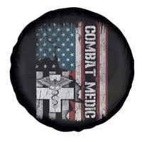 Combat Medic Soldier Spare Tire Cover Medical Military American Flag - Wonder Print Shop
