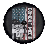 Combat Medic Soldier Spare Tire Cover Medical Military American Flag - Wonder Print Shop