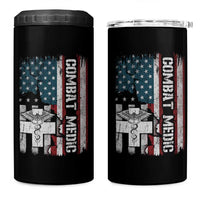 Combat Medic Soldier 4 in 1 Can Cooler Tumbler Medical Military American Flag - Wonder Print Shop