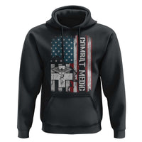 Combat Medic Soldier Hoodie Medical Military American Flag - Wonder Print Shop