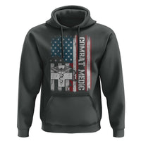 Combat Medic Soldier Hoodie Medical Military American Flag - Wonder Print Shop