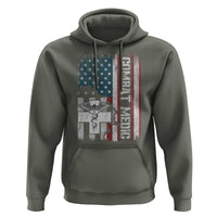 Combat Medic Soldier Hoodie Medical Military American Flag - Wonder Print Shop