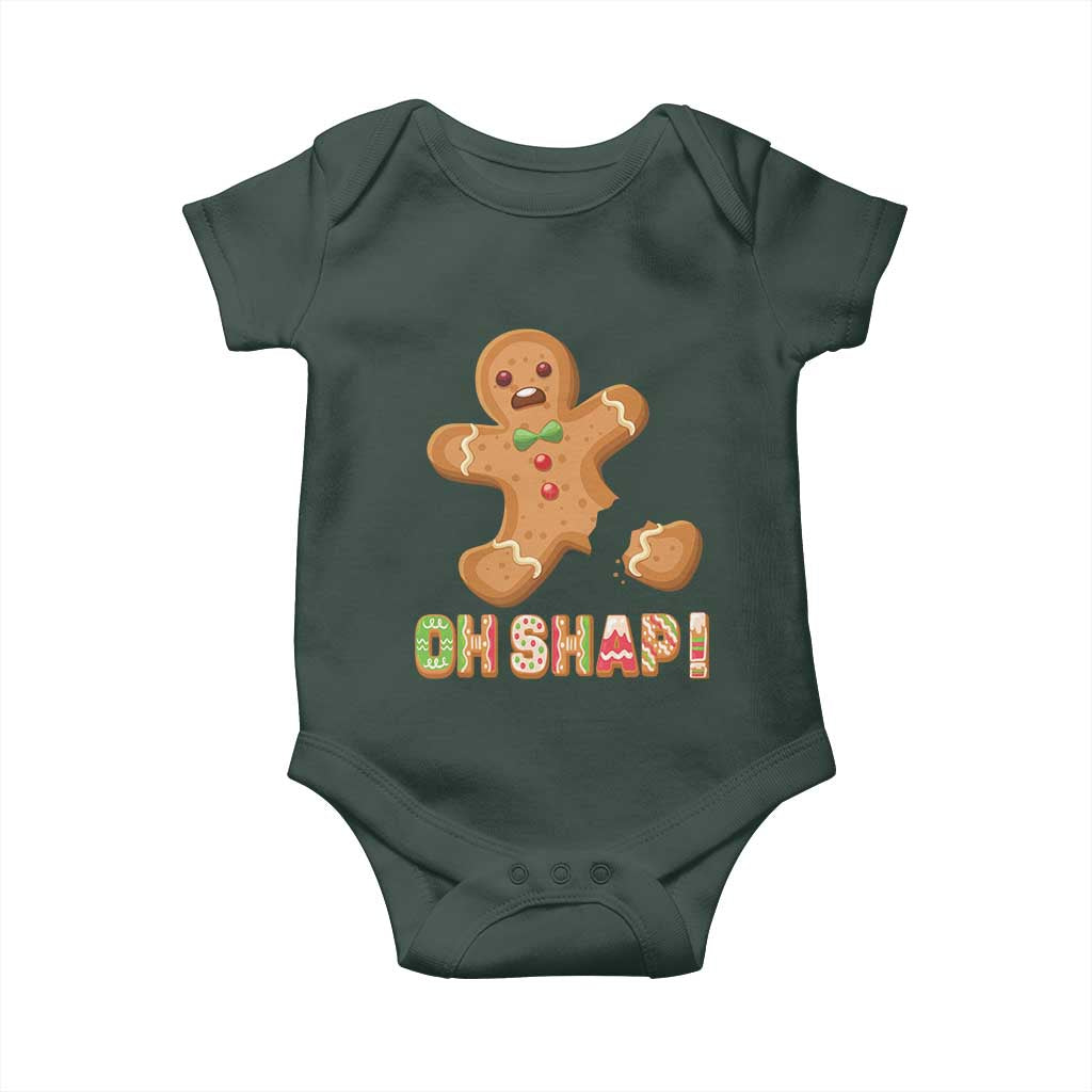 Funny Christmas Gingerbread Baby Onesie Oh Snap Cookie Baking